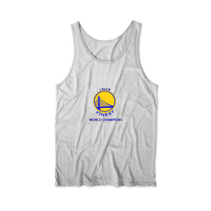 Warriors World Champs In White Tank Tops