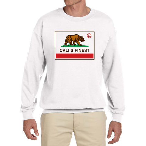 Bear Flag- Mens Sweatshirt- White